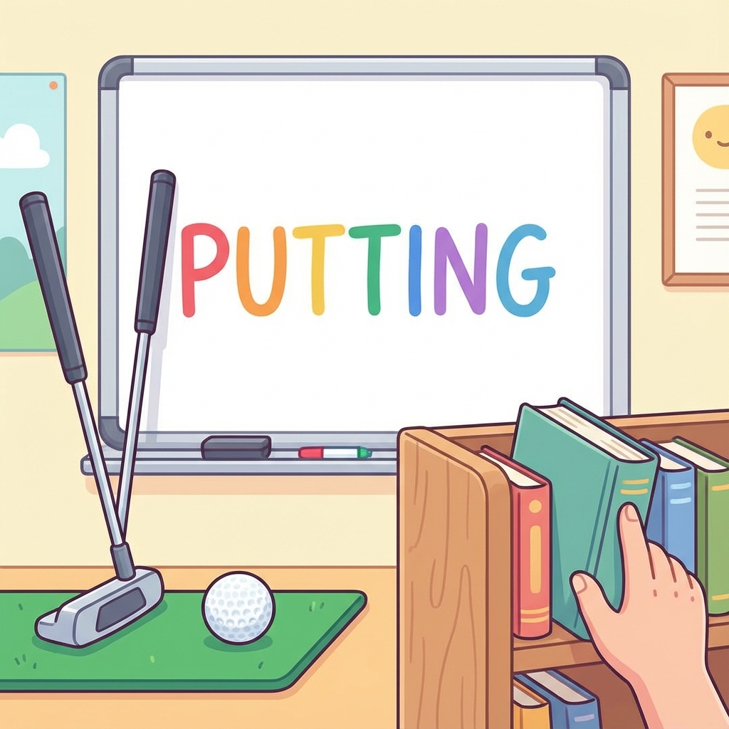 How to Spell Putting Illustration